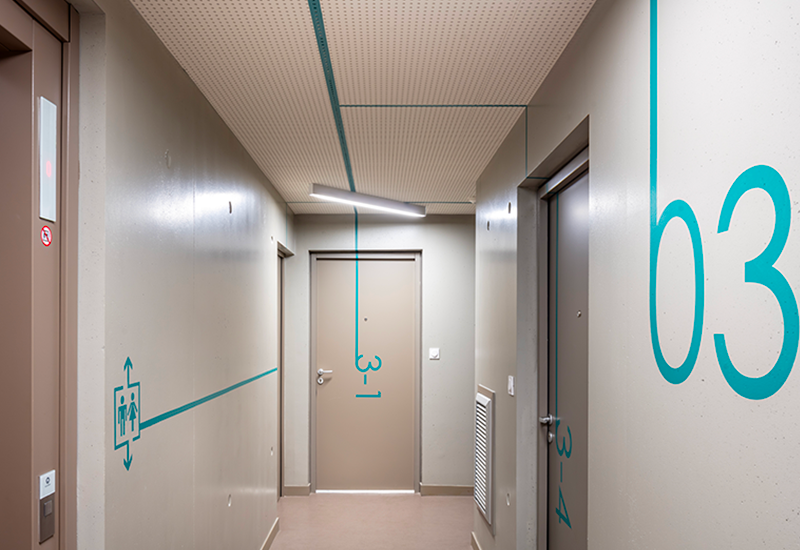 Résidence étudiante — éclairage logements colletifs — Rennes (35) France — VIP Lighting